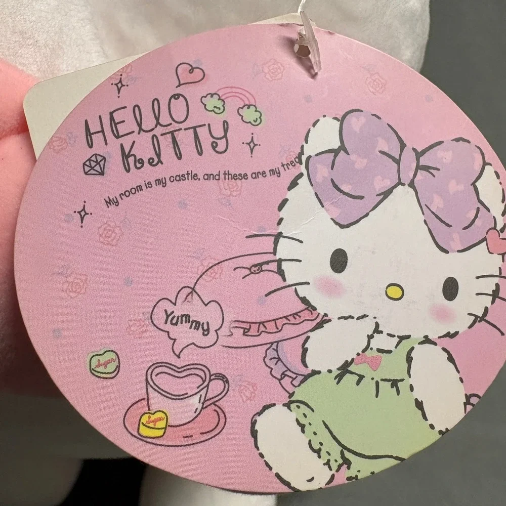 Sanrio Hello Kitty Plush Toy Kids Small Pink Yellow New With Tags Aoger Licensed